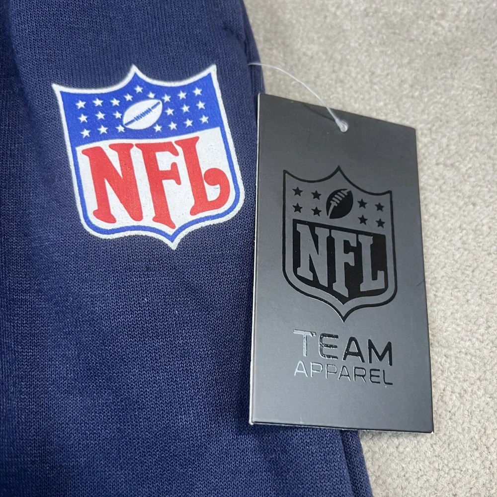 NFL Team Apparel Boys Joggers Size 14-16 Navy Blue Fleece Sweatpants NWT